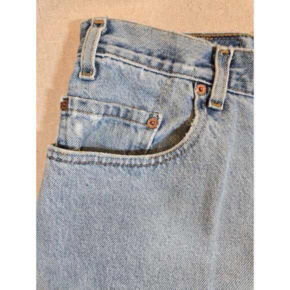 Vtg Levi’s 560 Mens 36x30 Loose Fit Tapered Leg Light Blue Wash - Picture 15 of 16